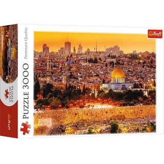 Trefl, Puzzle, Die Dächer Jerusalems, 3000 Teile, Premium Quality, für Erwachsene und Kinder ab 15 Jahren