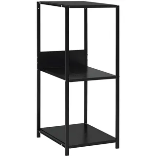vidaXL Kleines Bücherregal 33,5 x 39,6 x 79,7 cm Schwarz