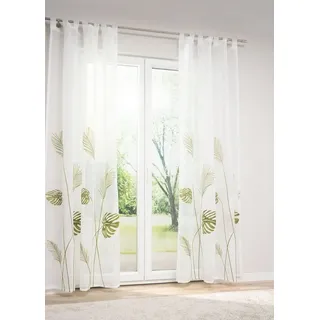 LYSEL® Vorhang Pflanzenreich, (1 St), transparent, HxB 245x140cm grün