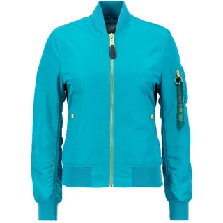 Alpha Industries MA-1 VF Light Bomberjacke Blue lagoon), L