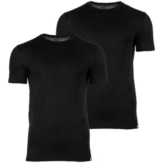 DIESEL Herren T-Shirt 2er Pack - UMTEE-RANDAL-TUBE, Rundhals, kurzarm, einfarbig Schwarz 2XL