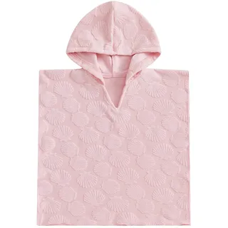 Beauace Baby Mädchen Kapuzenhandtuch Kleinkind Weiches Badeponcho Poncho Kinder Muschel Druck Badetuch Poolhandtuch mit Kapuze Kind Badetuch (Rosa, 12_Months)