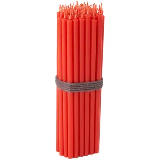 NKlaus ca. 40 rote Altarkerzen, 160g, 16cm hoch | Rote Osterkerzen und Ritualkerzen, Höhe 16cm; rußfrei; tropffrei
