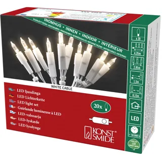 Konstsmide LED-Lichterkette Kunststoff 2,85 m Warmweiß
