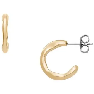 SKAGEN Paar Creolen Schmuck Geschenk Edelstahl MODERNE STAK gelb|goldfarben