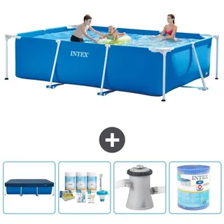 Rechteckiger Frame Pool - 300x200x75 cm - 5-teilig S40147 - Blau