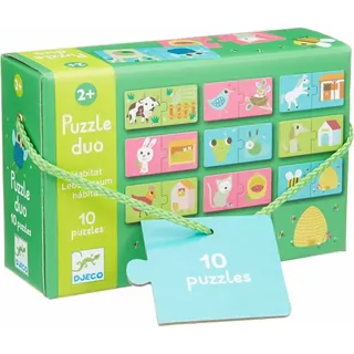 Djeco Puzzle duo/trio Puzzle Duo Lebensraum