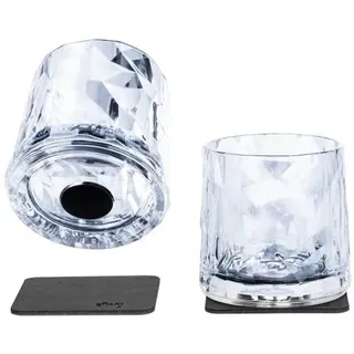 silwy Magnet Tumbler, Kunststoff, 250ml, 2er Set, transparent