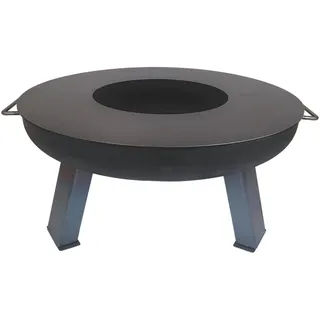 SOUK ONE Plancha Ø 80 cm Feuerring Feuerplatte Grillring für Feuerschale oder Feuertonne - Grillplatte aus Stahl 4mm Dick (Lieferumfang 1x Plancha)