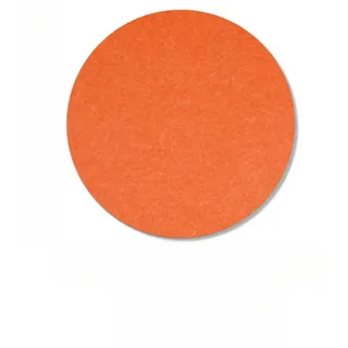 Runde Korktafeln, Filz-Pinnwand für Wände, Kork-Pinnwand, Memotafel, Leinen, Bauernhaus, dekorative Sichttafel, Korktafeln für Bürodekoration (Tangerine, 40 x 40 cm)