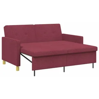 vidaXL Schlafsofa Ausziehbar 1-Sitzer Rot