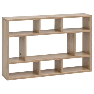 Wohnling Wandregal 75 x 51 x 16 cm Sonoma Eiche