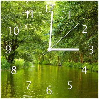 Wallario Spreewald 30,0 cm 30 x 30 cm grün/türkis