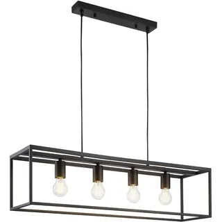 CASANOVA Hamper 4-flg. 85 cm eckig schwarz