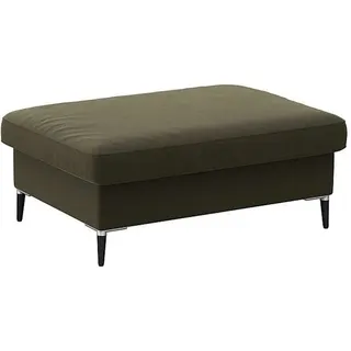 FLEXLUX Pouf Fiore, Kaltschaum, Füße Alu+schwarz grün