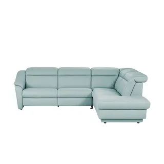 himolla Ecksofa Leder  9707 , blau , Maße (cm): B: 275 H: 84 T: 245.0