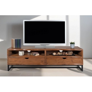 Sam Lowboard TV-Board Akazienholz nussbaumfarben massiv 160 x 50 cm Sukhothai - Braun
