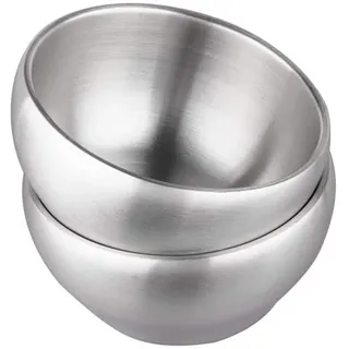 Inkoby Eisschüssel, Isolierschüssel, 15oz, Doppelwandige Suppenschüssel, Müslischüssel Aus Edelstahl SUS304, 2er-Set