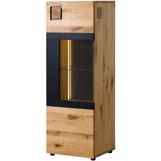 MASSIVMOEBEL24.DE Highboard Wildeiche 50x43,5x143 natur geölt/lackiert KITZBÜHEL #105 | 2 Jahre Gewährleistung | mind. 14 Tage Rückgaberecht | Beige