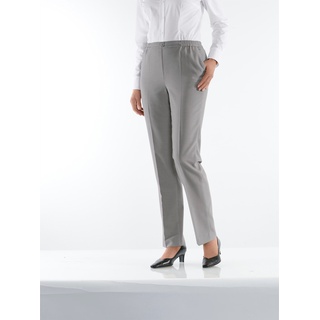 Bügelfaltenhose CLASSIC Gr. 54, Normalgrößen, grau (steingrau, meliert) Damen Hosen Bügelfaltenhosen