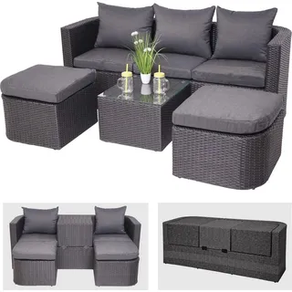 MCW MCW-J37 Garten-Lounge-Set anthrazit/dunkelgrau