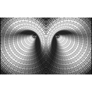 PAPERMOON Fototapete "Abstrakt 3D Effekt" Tapeten Gr. B/L: 5,00 m x 2,80 m, Bahnen: 10 St., bunt Fototapeten
