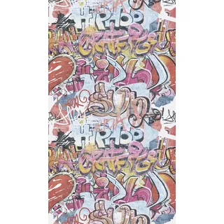 A.S. Création Vliestapete Graffiti 10 m x 0,32 m 770631 Blau/Rot