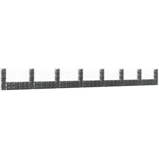 vidaXL Gabionenkorb U-Form 860 × 20 × 100 cm
