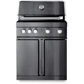 MyOutdoorKitchen Freistehender Gasgrill mit 4 Brennern und Infrarotbrenner Black Collection