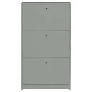 möbel-direkt.de Schuhkipper 60 x 104 x 16 cm grün matt / pinienfarben