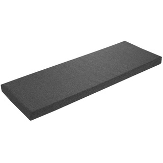 sleepling Bankauflage aus dicht gewebtem Sofastoff, Anti-Rutsch Unterseite, Breite von 110 - 200 cm, Tiefe 40 und 50 cm grau 110 cm x 5 cm x 40 cm
