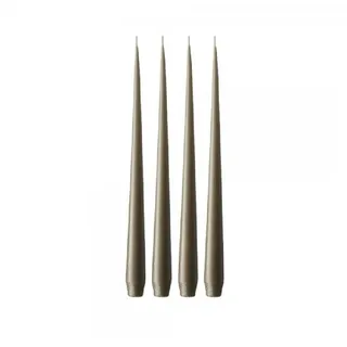 ester & erik Tafelkerze Spitzkerze Taper Candle Caviar (4-teilig) (32cm)