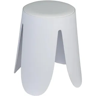 Wenko Badhocker Comiso Duschhocker weiß Ø 44,5 cm x 46 cm, belastbar bis 180 kg, mit rutschsicheren Füßen