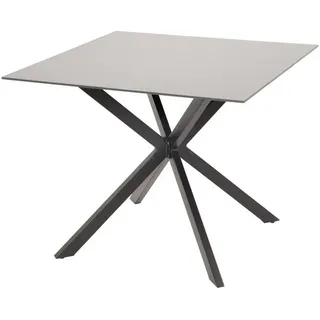 Lesli Living Crest Gartentisch 90 x 90 x 75 cm Schwarz