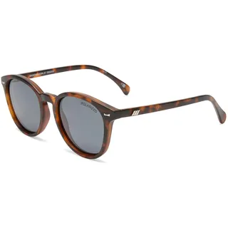 Le Specs. BANDWAGON MATTE TORT - Polarisierte Sonnenbrille für Damen und Herren Runde Rahmenform mit hohem UV-Schutz LSP1502122 - Einheitsgröße