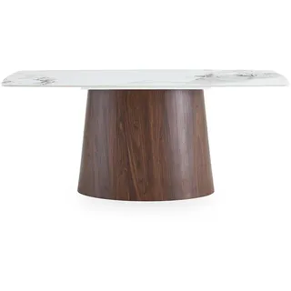 Idimex Namos 180 x 90 cm Marmor-Optik weiß/braun