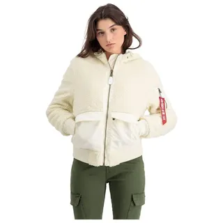 ALPHA INDUSTRIES Women's Zip Hood Teddy Wmn Jacket