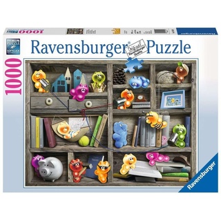 Ravensburger Puzzle 19483 Gelini im Bücherregal 1000 Teile Puzzle, Puzzleteile, Made in Europe bunt