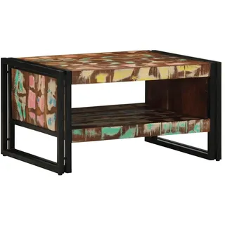 vidaXL Couchtisch Mehrfarbig Altholz 70 x 50 x 38 cm