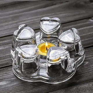 TAMUME Große Glas Stövchen (Kristall)
