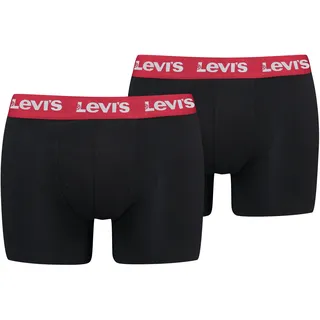 Levi's LEVIS Boxershorts rot / schwarz / weiß L 2er Pack
