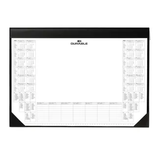 Durable Schreibunterlage mit Kalenderblock, schwarz, 729101