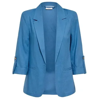 ONLY Kurzblazer ONLGOA 3/4 UNLINE LINEN BL BLAZER CC TLR mit Leinen blau M (38)
