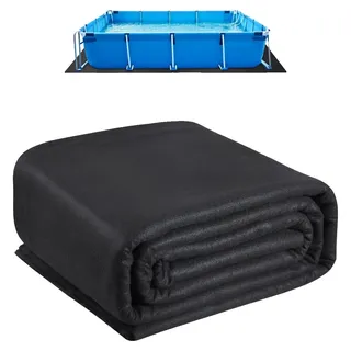 Vevor Rechteckige Poolunterlage schwarz 3,6 x 7,3 m