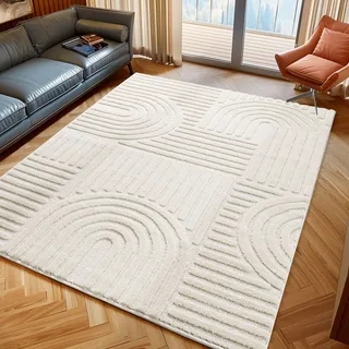Ayyildiz ART 1121 Hochflorteppich 60 x 110 cm Creme