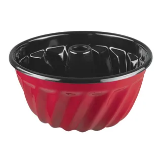 RIESS Gugelhupfform 24cm rot Emaille
