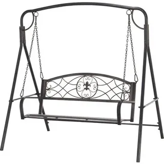 Vintage Schaukelbank Für Den Garten, Antiker Stil, Aus Messing, Für Den Außenbereich, Maße 167 X 123 X 175 Cm