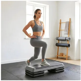 sportnow Aerobic-Stepper Grau 10,5/15,5/20,5cm