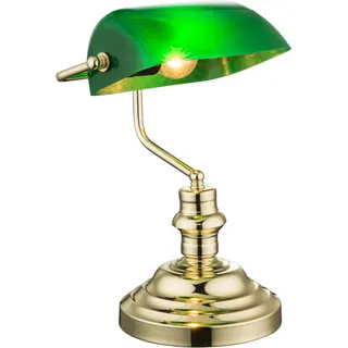 GLOBO Bankerlampe Grün