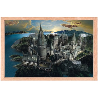 MISHBAY Diamond Painting Harry Potter - Hogwarts 30x40cm Diamond Painting Erwachsene - Diamant Painting Bilder mit Rahmen - DIY 5D Satz Malen nach Zahlen